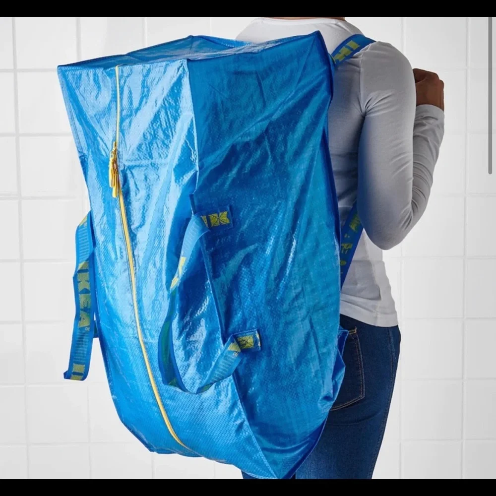 Set of 4 - IKEA FRAKTA Zippered shopping storage bags
